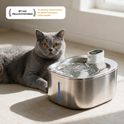 Der KittySpout™ - Kabelloser Trinkbrunnen