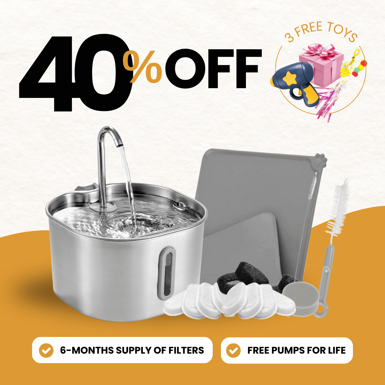 The KittySpout™ - 2.2L Purrrfect KittySpout Kit